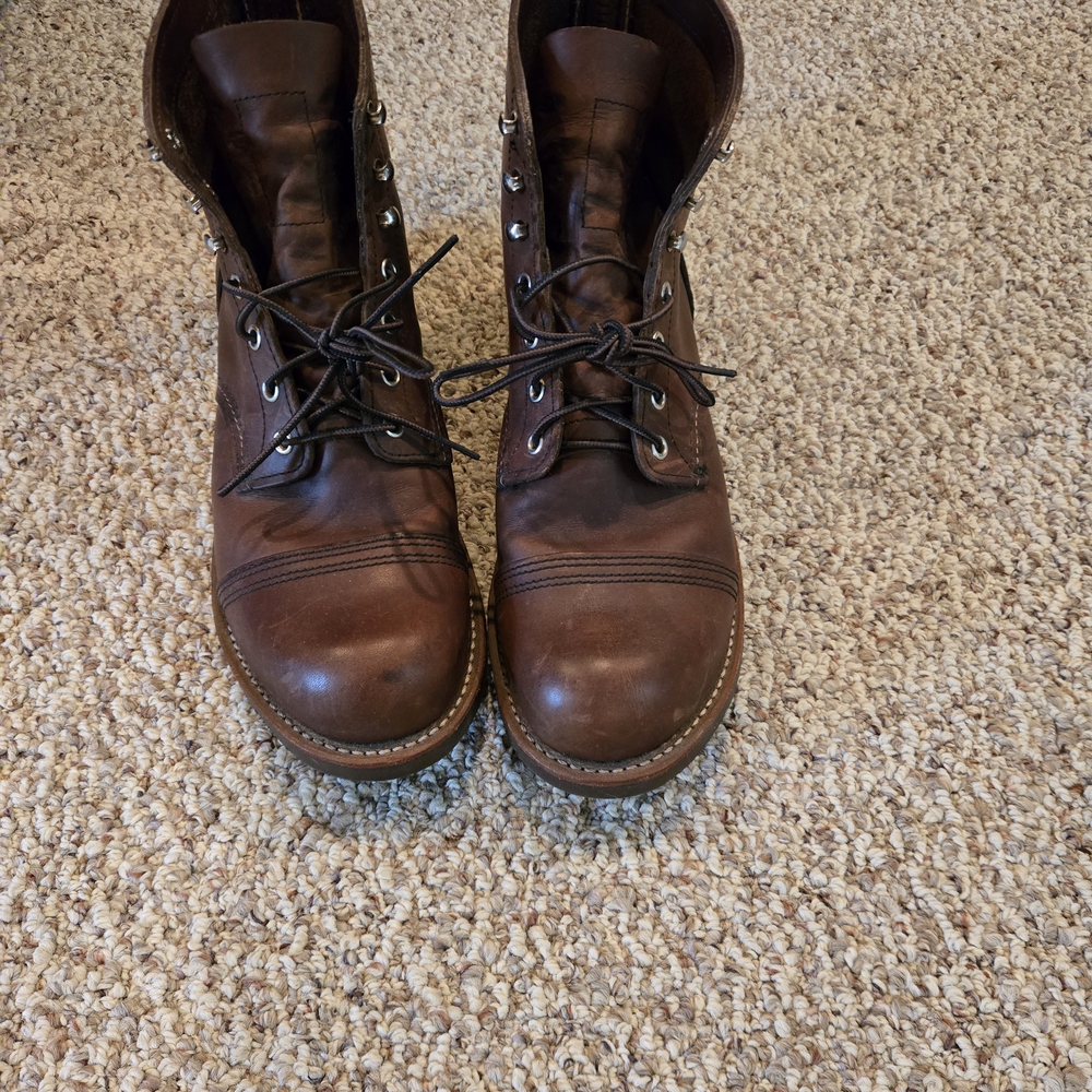 Red Wing Shoes Dark Brown Leather Boots